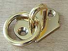 042.30.28 - aanlegring met rechthoekig afgeronde plaat, messing