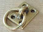 042.50.30 - aanlegring met rechthoekige plaat, messing