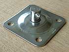 052.10.2 - wartel op vierkante plaat, rvs